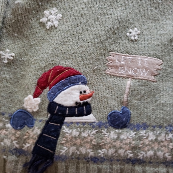 Fun Snowman Cardigan - Picture 4 of 6